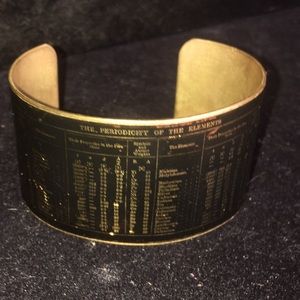 Brass Periodic Table Cuff Bracelet
